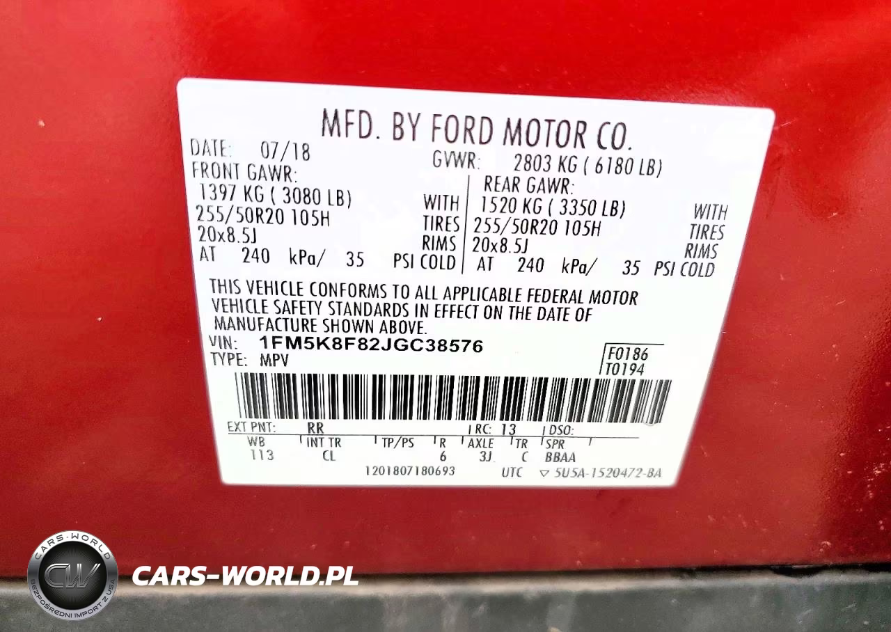 2018 Ford Explorer Limited VIN:1FM5K8F82JGC38576 - 14