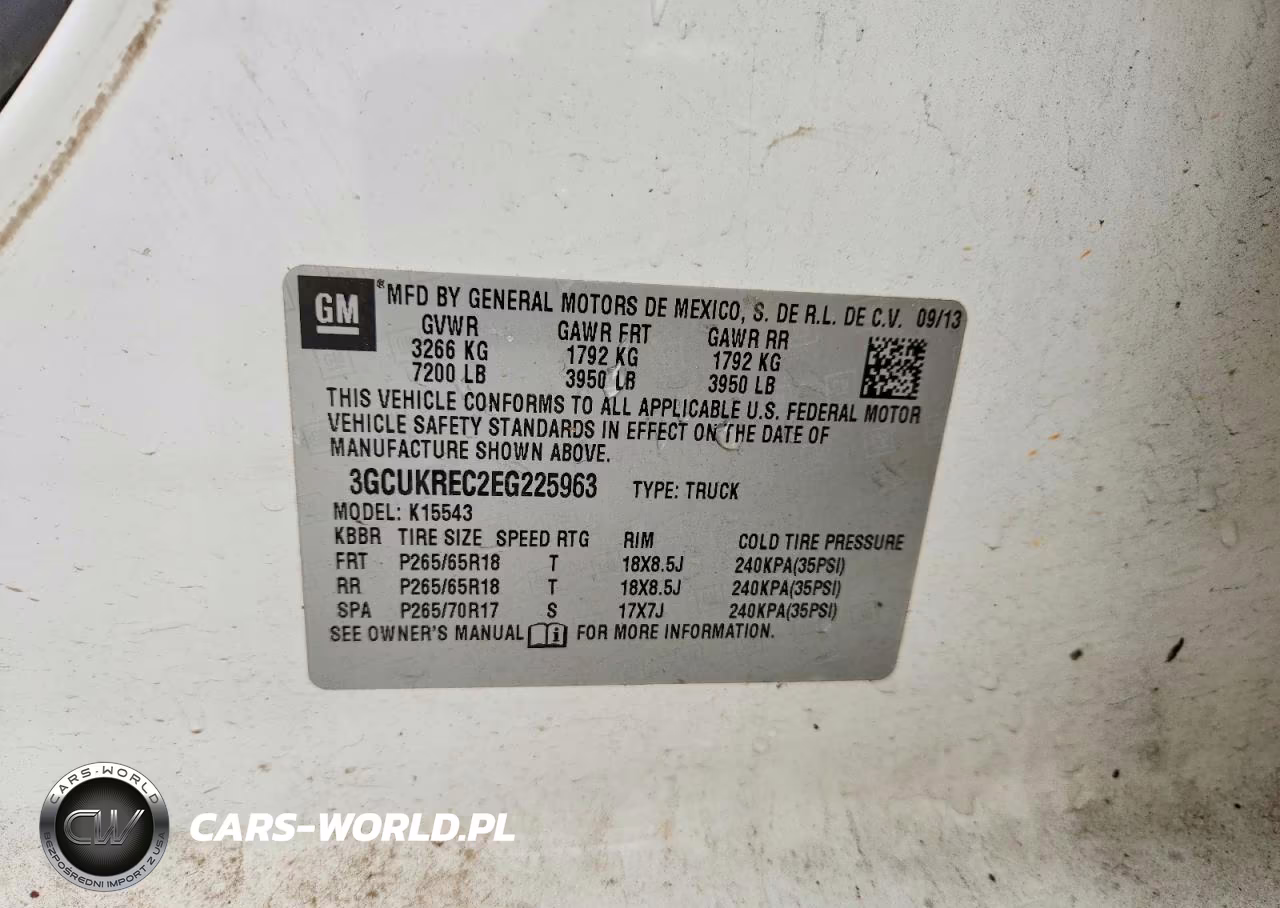 2014 Chevrolet Silverado K1500 Lt VIN:3GCUKREC2EG225963 - 12