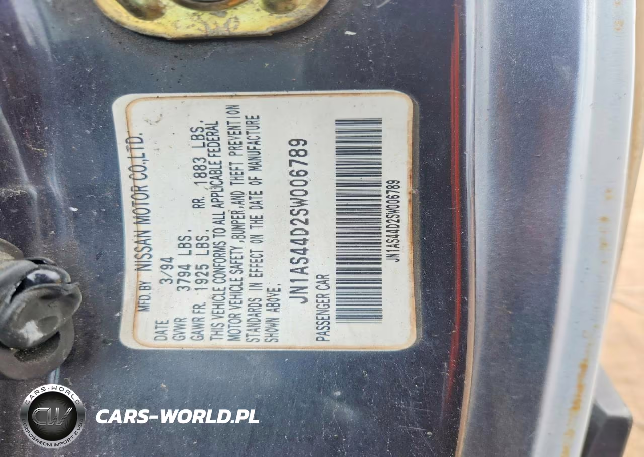 1995 Nissan 240Sx Base VIN:JN1AS44D2SW006789 - 12