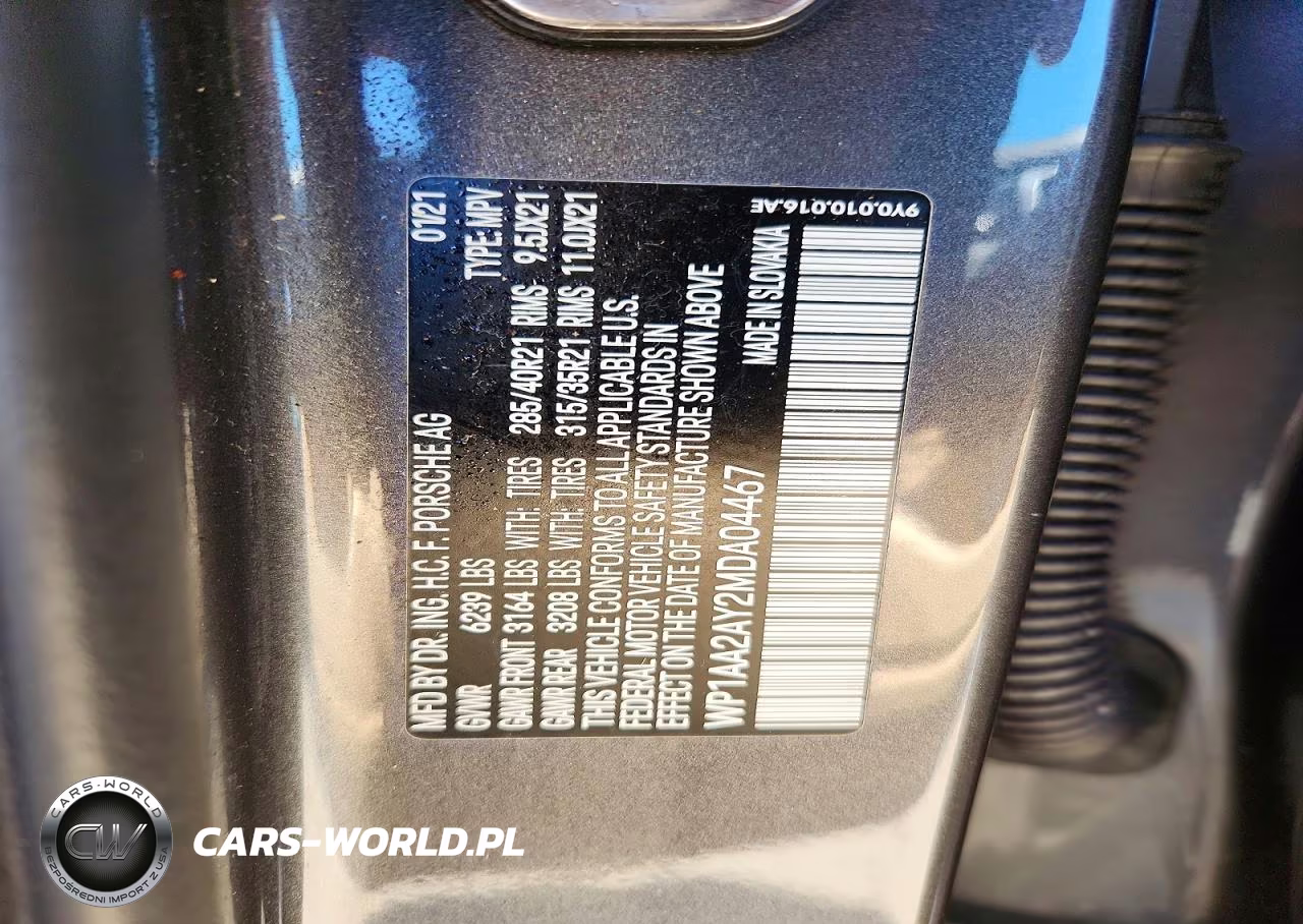 2021 Porsche Cayenne VIN:WP1AA2AY2MDA04467 - 14