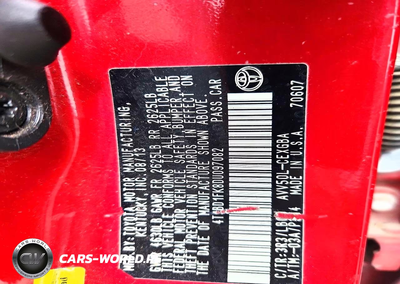 2013 Toyota Camry Hybrid Xle VIN:4T1BD1FK8DU097082 - 13