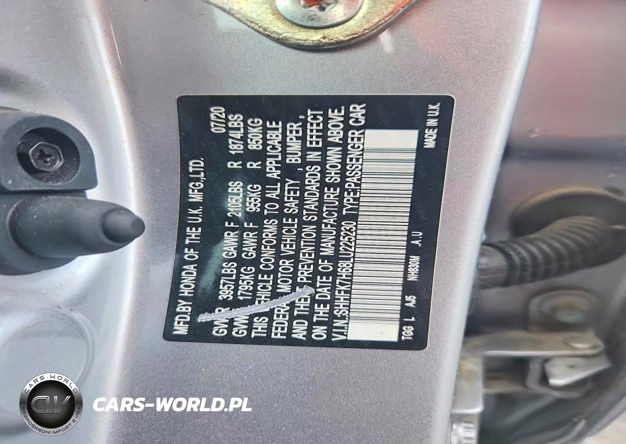 2020 Honda Civic Ex VIN:SHHFK7H68LU225230 - 13
