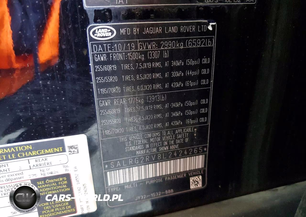 2020 Land Rover Discovery Se VIN:SALRG2RV8L2424265 - 12