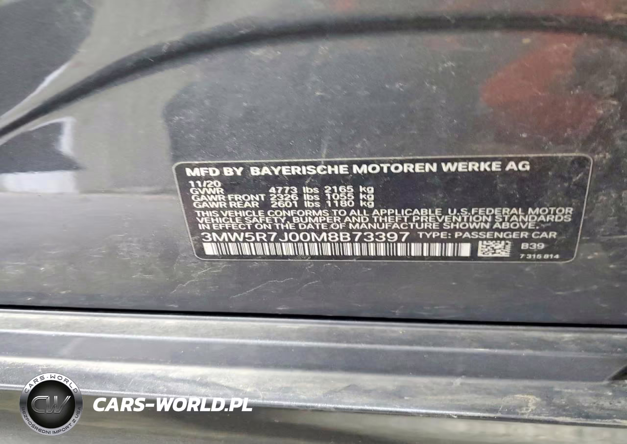 2021 BMW 330Xi VIN:3MW5R7J00M8B73397 - 12