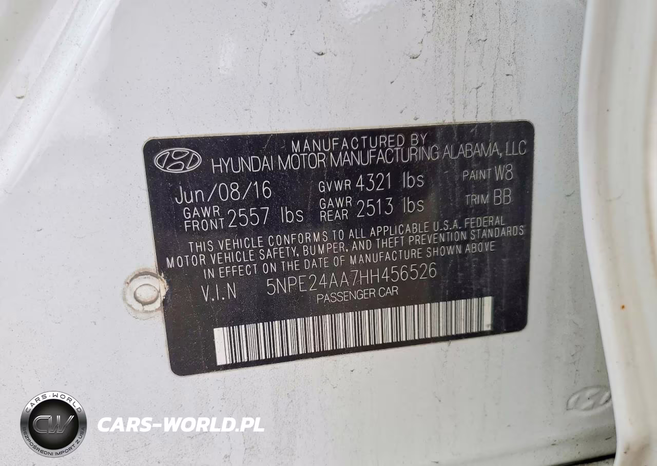 2017 Hyundai Sonata Eco VIN:5NPE24AA7HH456526 - 12