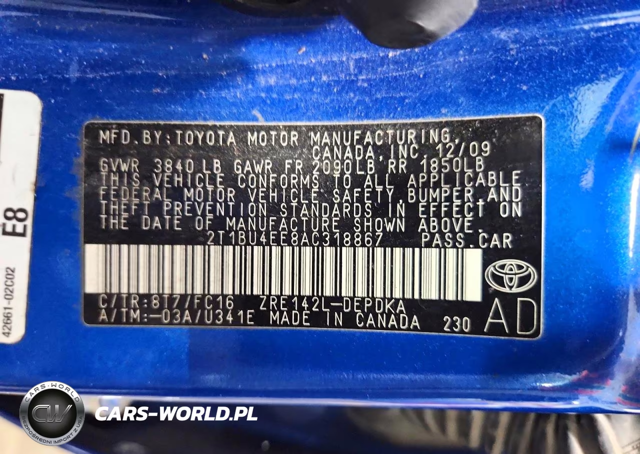 2010 Toyota Corolla Le VIN:2T1BU4EE8AC318867 - 12