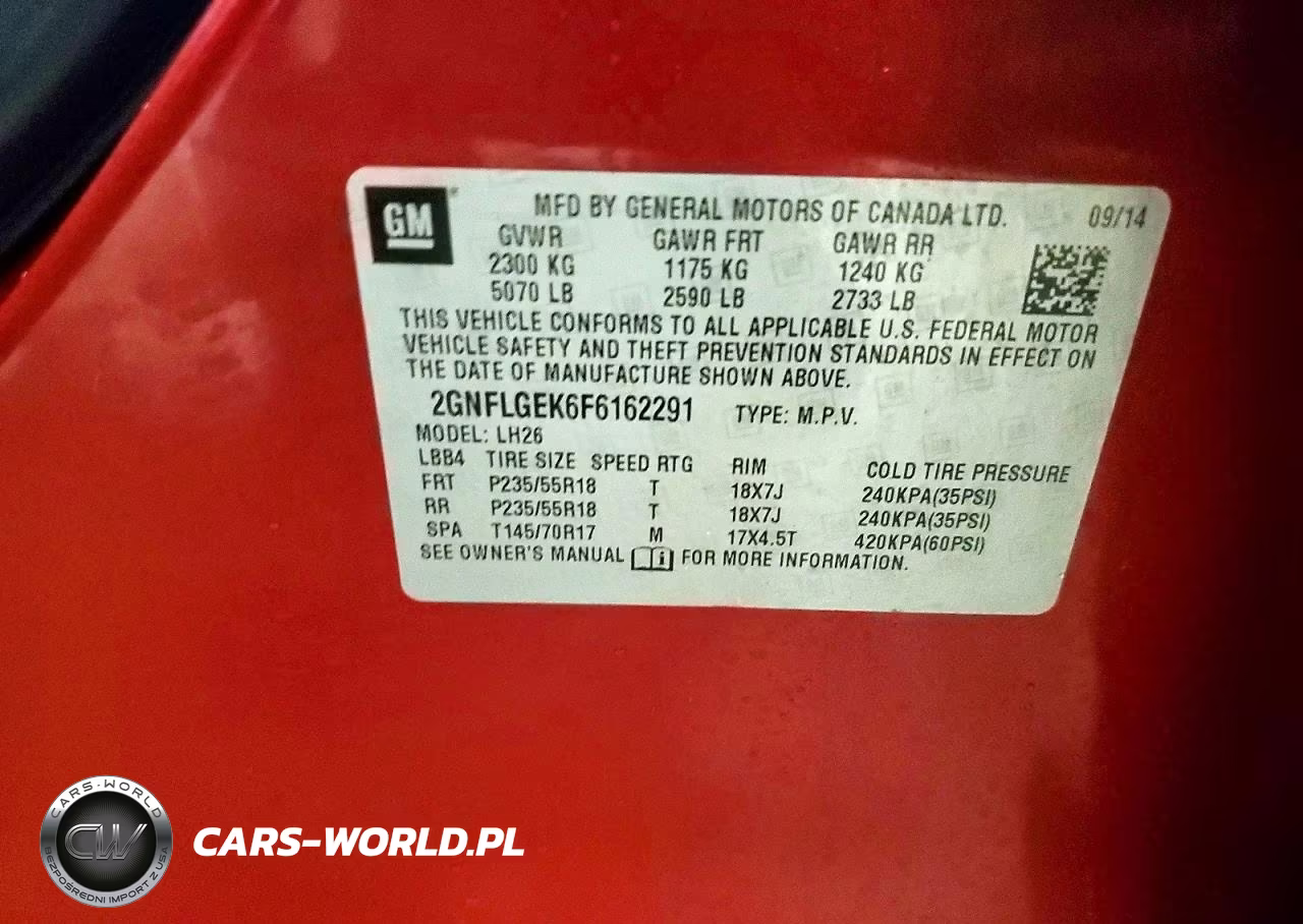 2015 Chevrolet Equinox Lt VIN:2GNFLGEK6F6162291 - 13