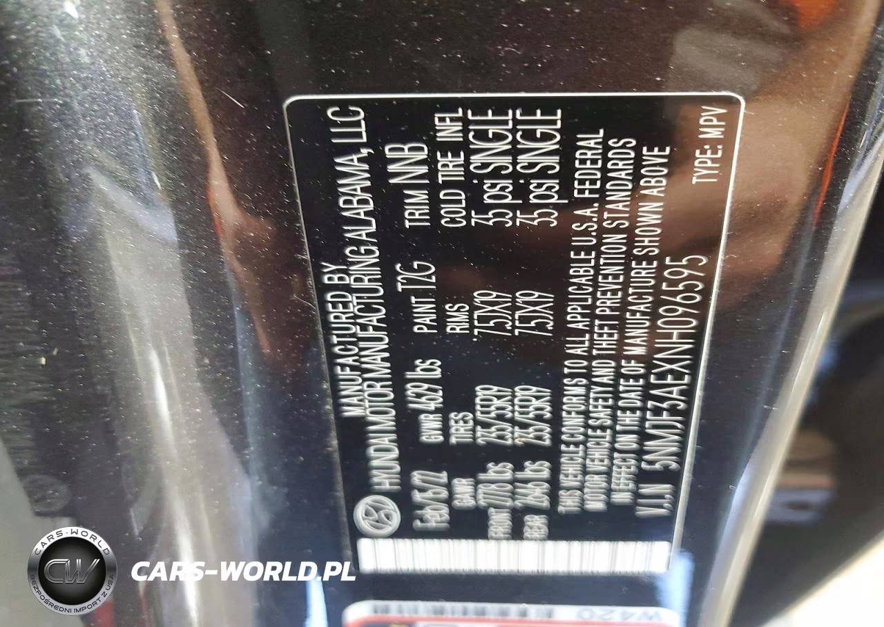 2022 Hyundai Tucson Sel VIN:5NMJF3AEXNH096595 - 13