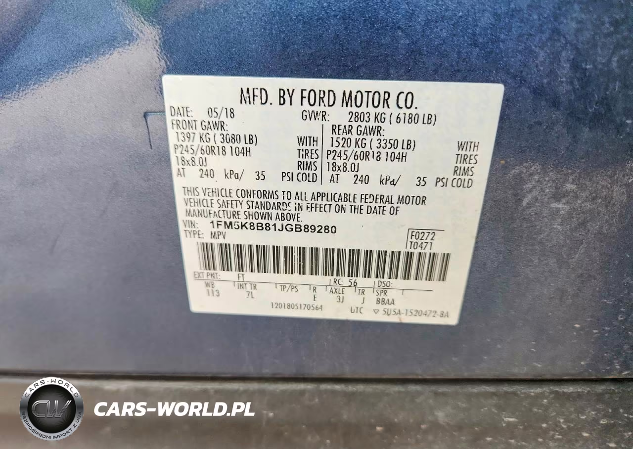 2018 Ford Explorer VIN:1FM5K8B81JGB89280 - 13