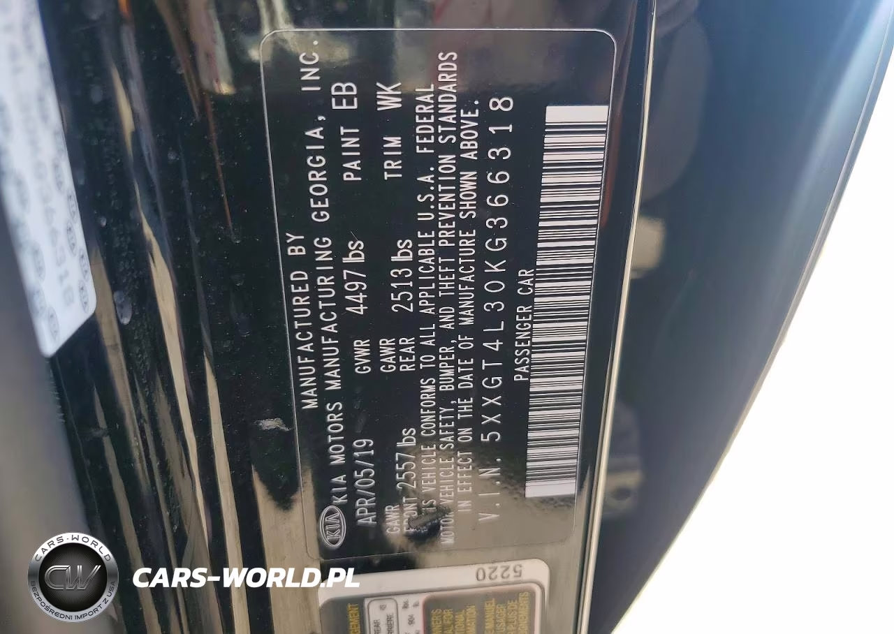 2019 Kia Optima Lx VIN:5XXGT4L30KG366318 - 12