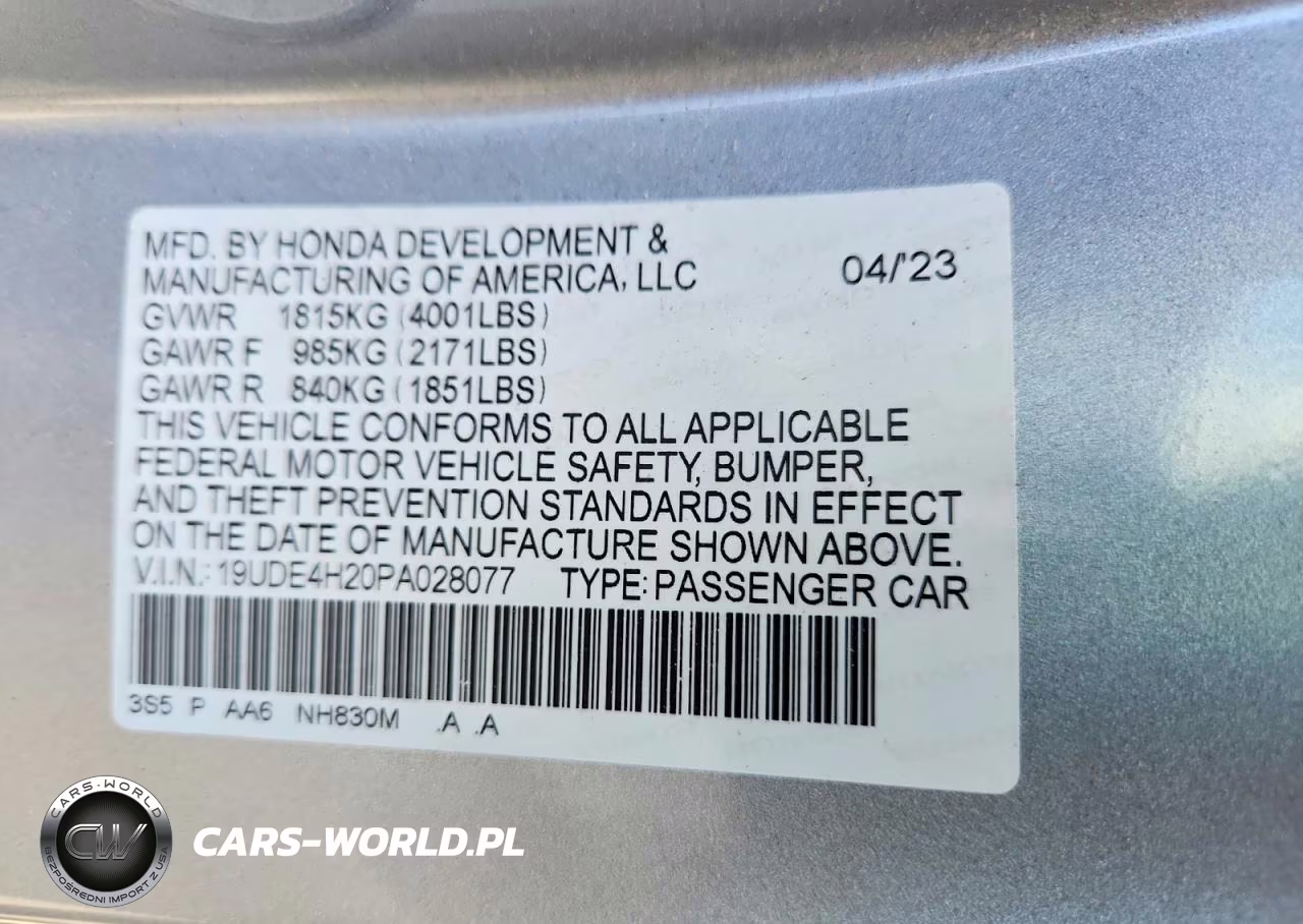 2023 Acura Integra VIN:19UDE4H20PA028077 - 13