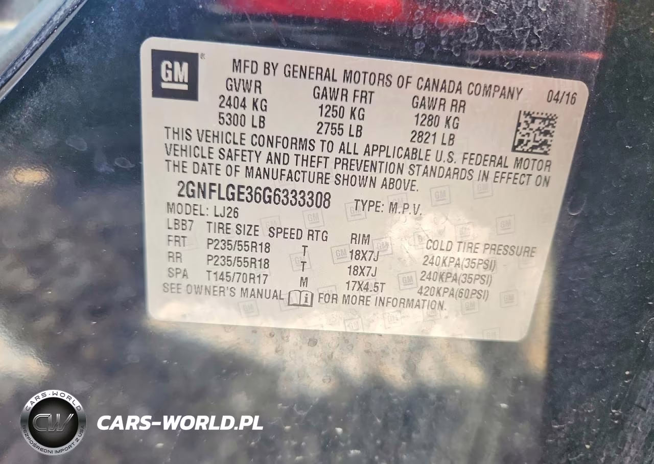 2016 Chevrolet Equinox Ltz VIN:2GNFLGE36G6333308 - 12