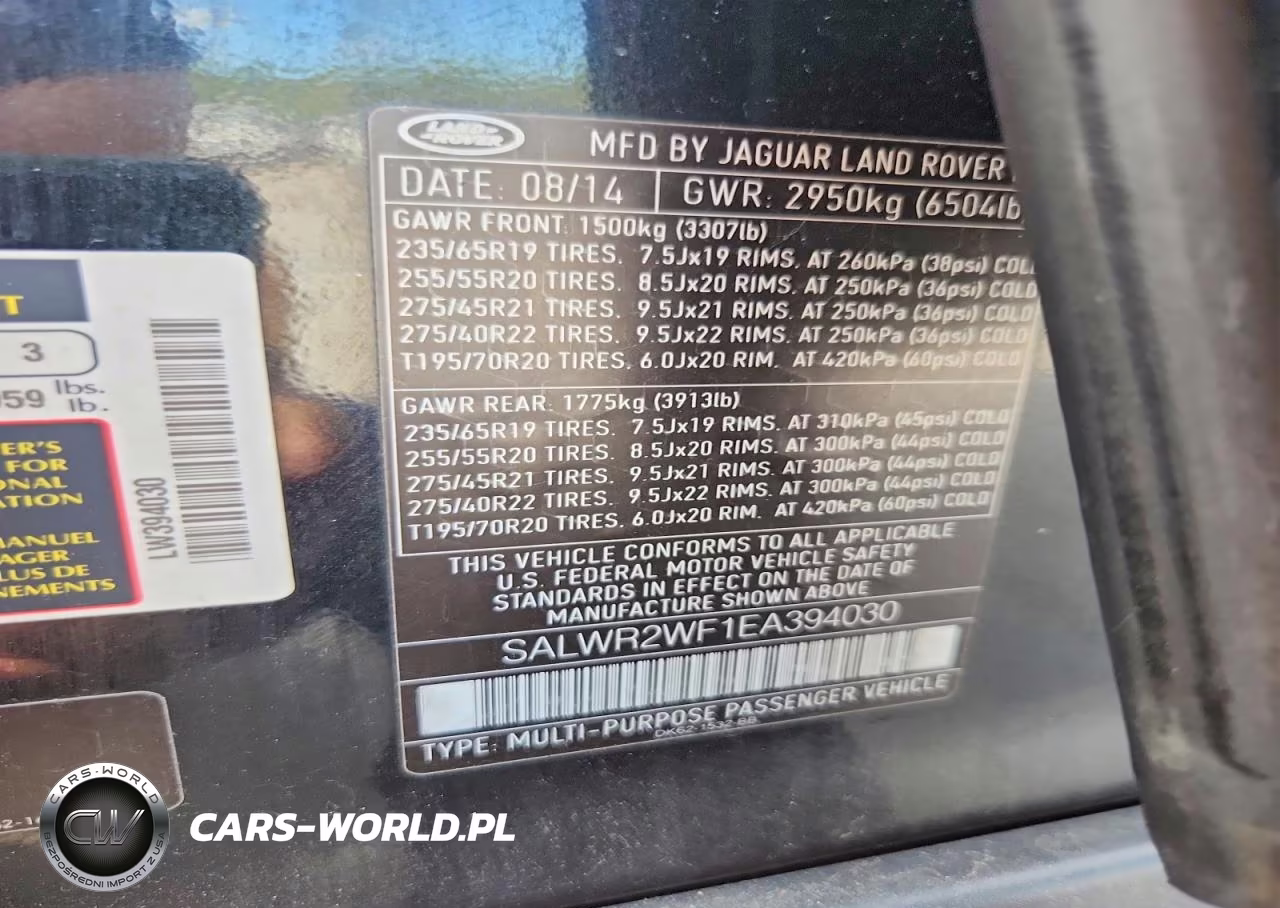 2014 Land Rover Range Rover Sport Hse VIN:SALWR2WF1EA394030 - 13