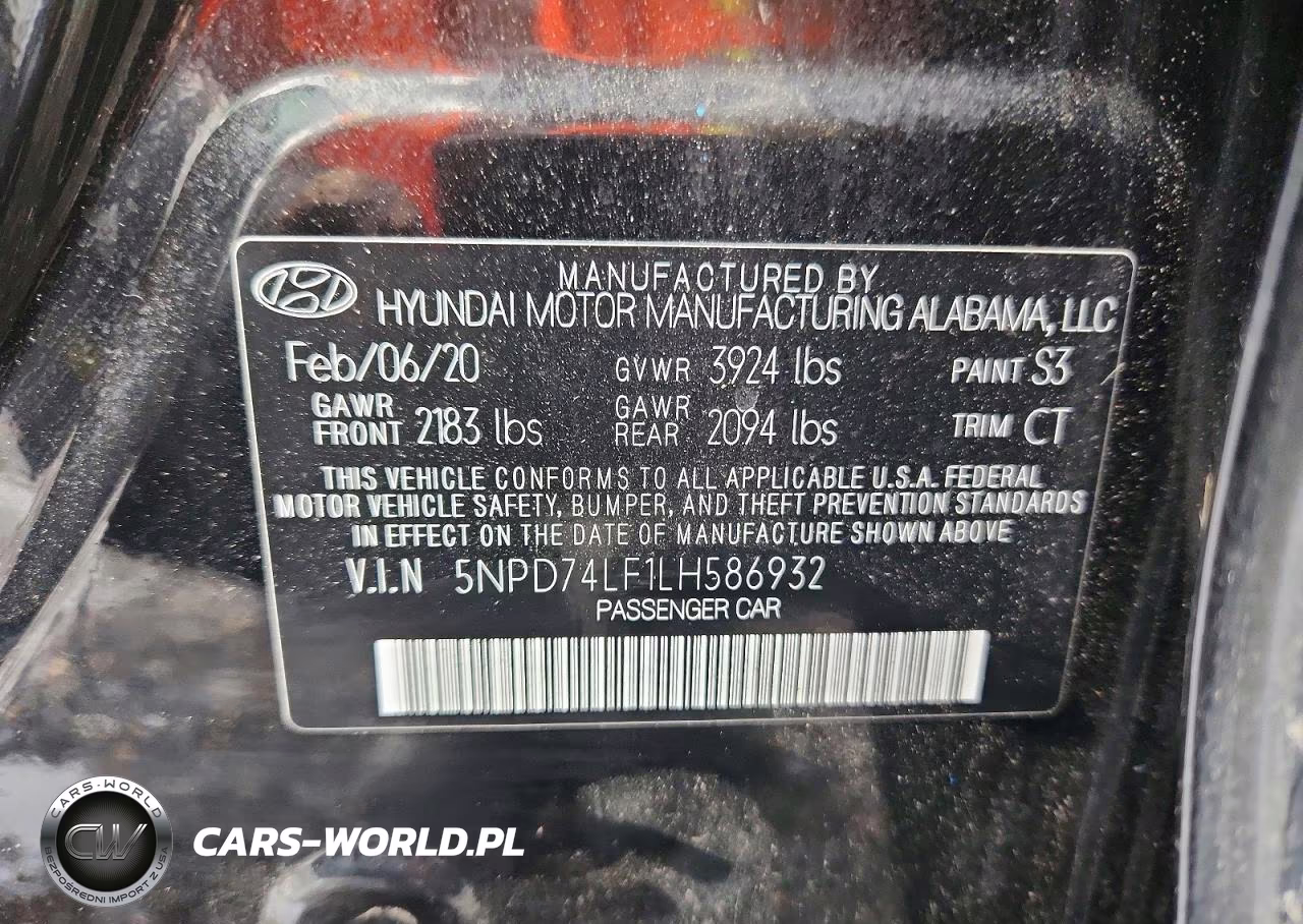 2020 Hyundai Elantra Se VIN:5NPD74LF1LH586932 - 12