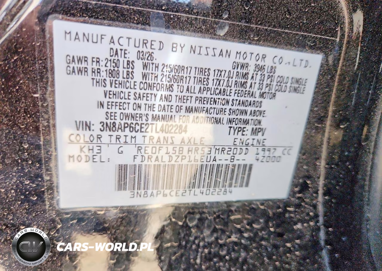 2026 Nissan Kicks Sv VIN:3N8AP6CE2TL402284 - 14