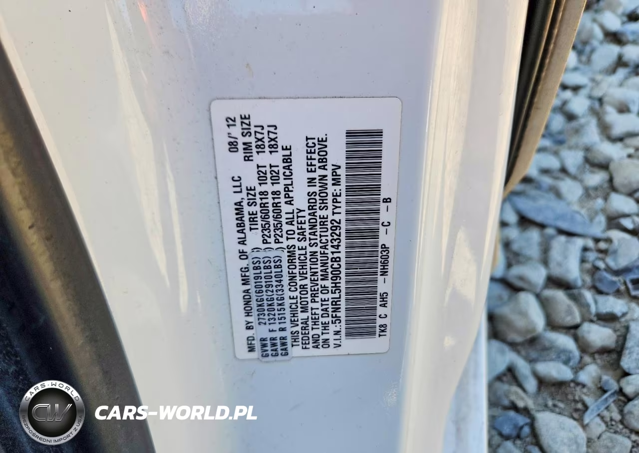 2012 Honda Odyssey Touring VIN:5FNRL5H90CB143292 - 13
