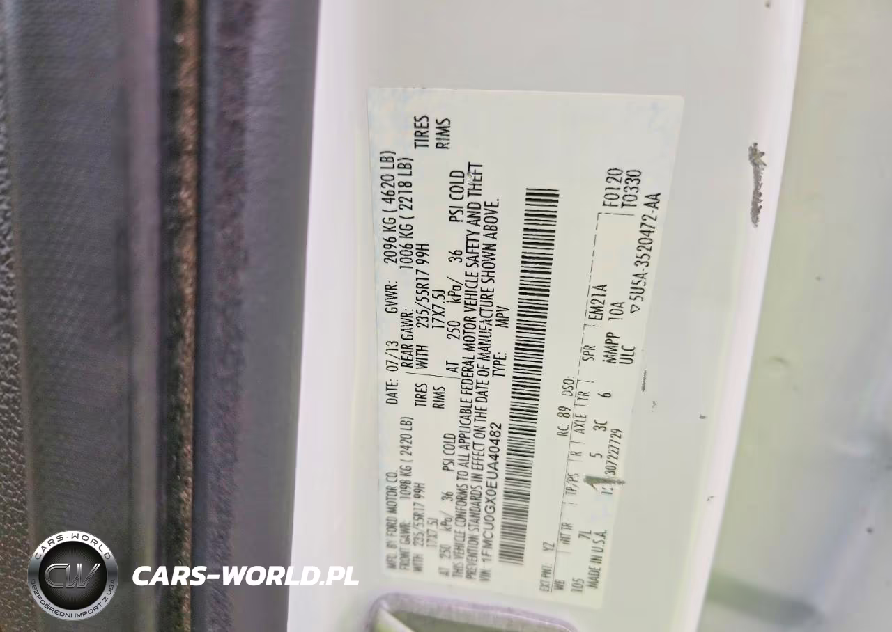 2014 Ford Escape Se VIN:1FMCU0GX0EUA40482 - 13