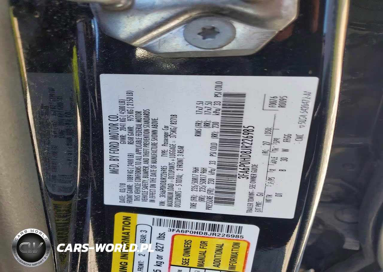 2018 Ford Fusion Se VIN:3FA6P0HD8JR226985 - 12