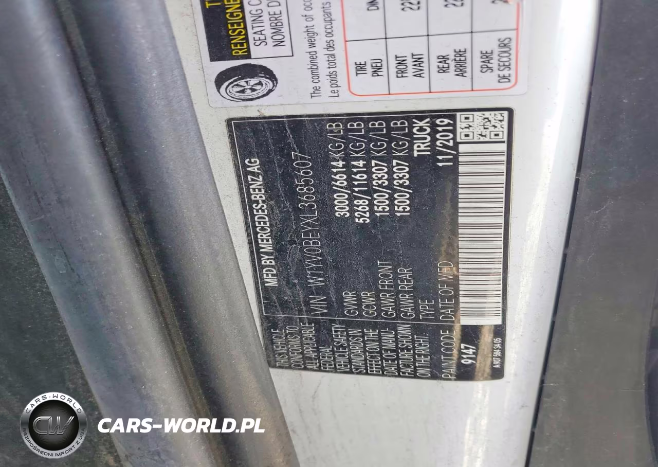 2020 Mercedes-Benz Metris VIN:W1YV0BEYXL3685607 - 13