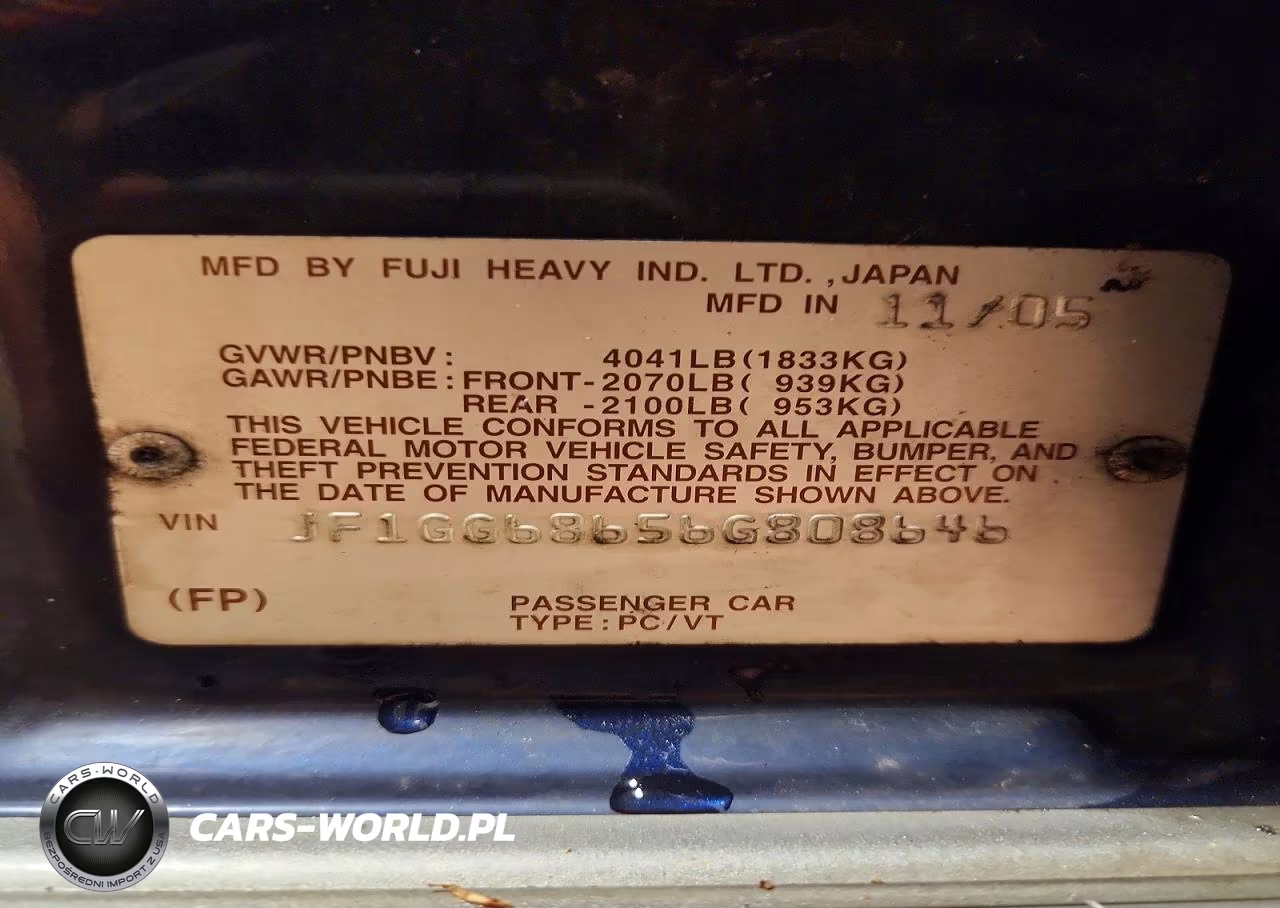 2006 Subaru Impreza Outback Sport VIN:JF1GG68656G808646 - 12