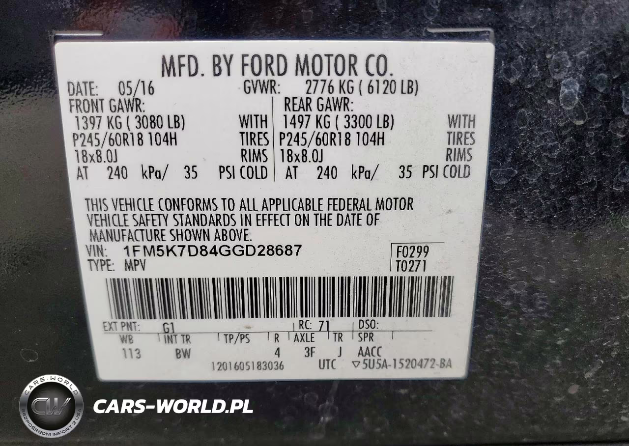 2016 Ford Explorer Xlt VIN:1FM5K7D84GGD28687 - 13