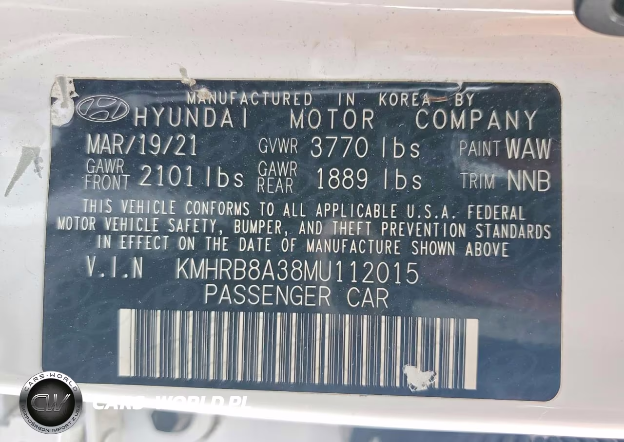 2021 Hyundai Venue Se VIN:KMHRB8A38MU112015 - 14