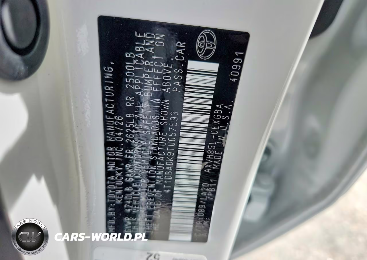 2026 Toyota Camry Xle VIN:4T1DBADK9TU057593 - 13