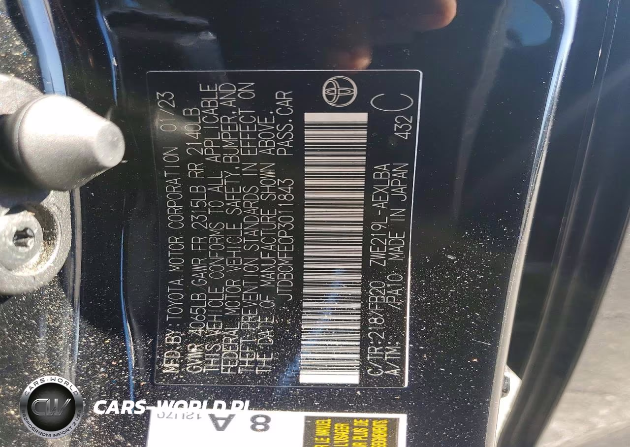 2023 Toyota Corolla Hybrid Le VIN:JTDBCMFE0P3011843 - 12