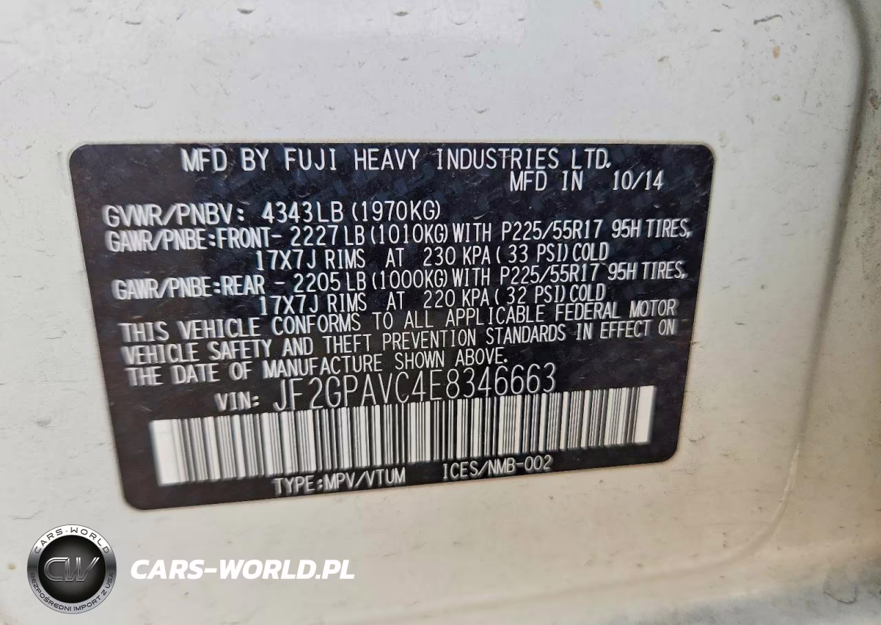 2014 Subaru Xv Crosstrek 2.0 Premium VIN:JF2GPAVC4E8346663 - 12