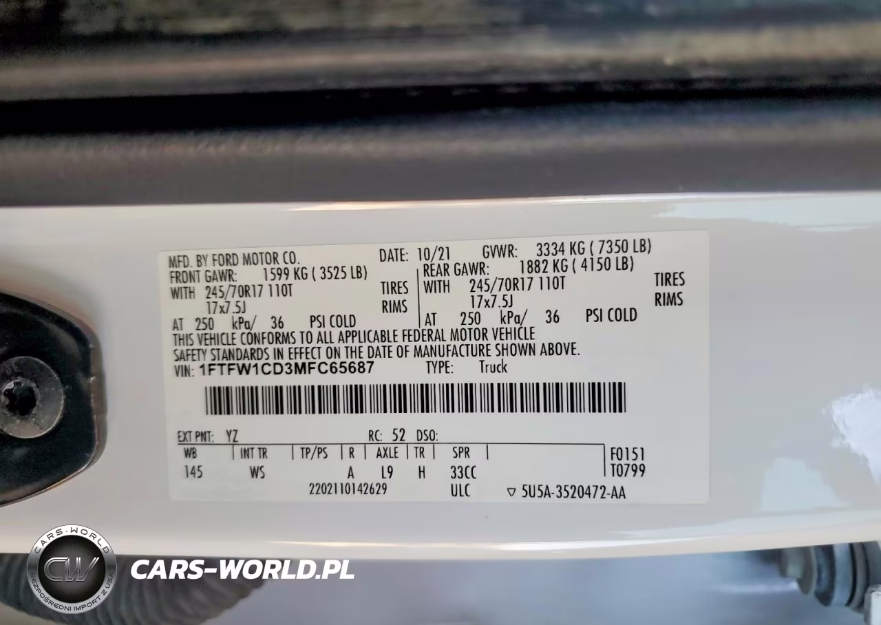 2021 Ford F150 VIN:1FTFW1CD3MFC65687 - 12