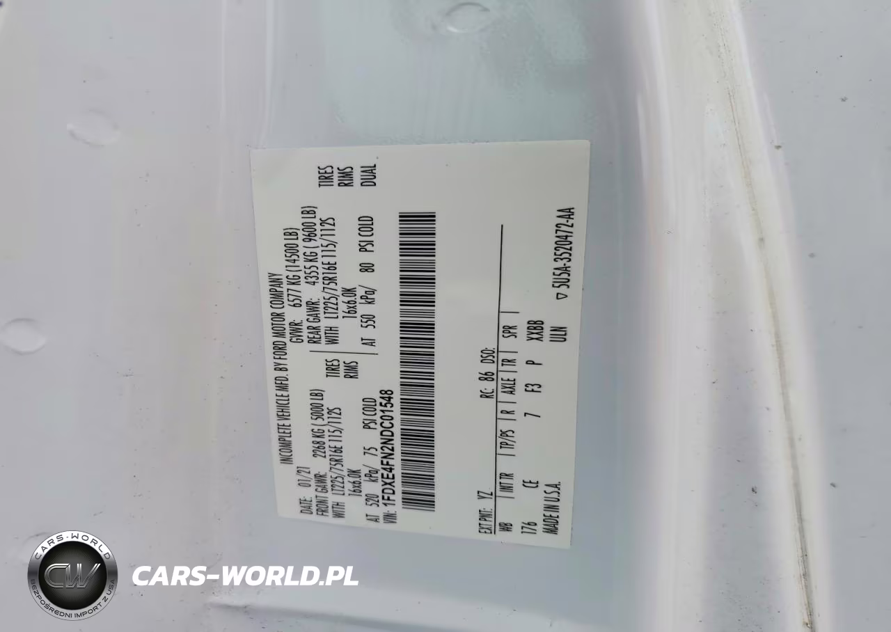 2022 Ford E450 Delivery Truck VIN:1FDXE4FN2NDC01548 - 13