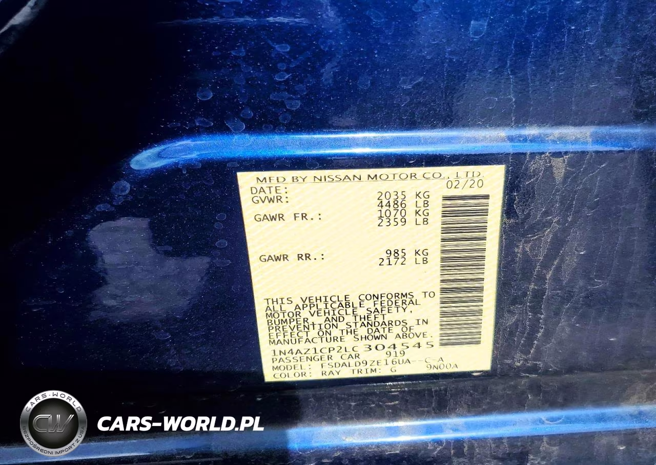 2020 Nissan Leaf Sv VIN:1N4AZ1CP2LC304545 - 12