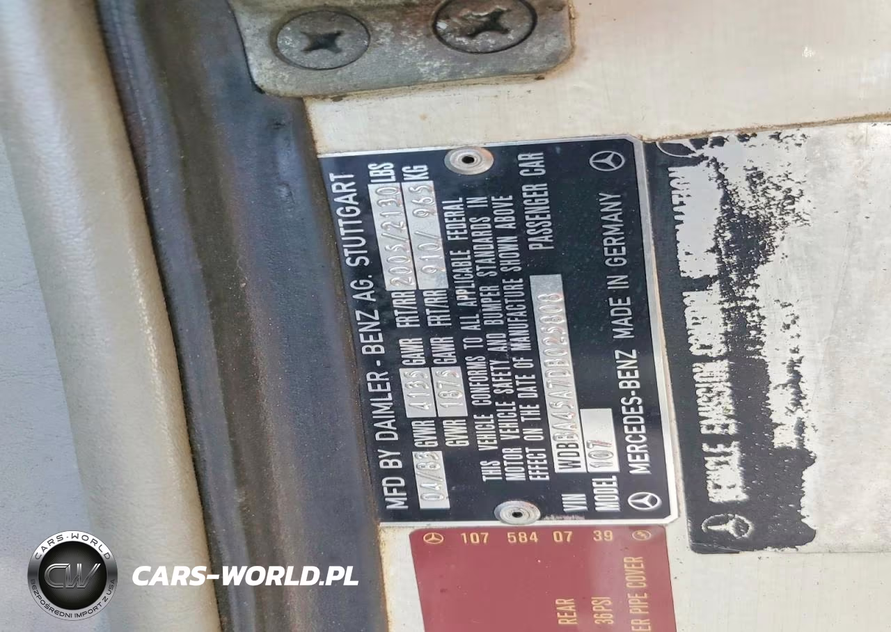 1983 Mercedes-Benz 380 Sl VIN:WDBBA45A70B025808 - 12