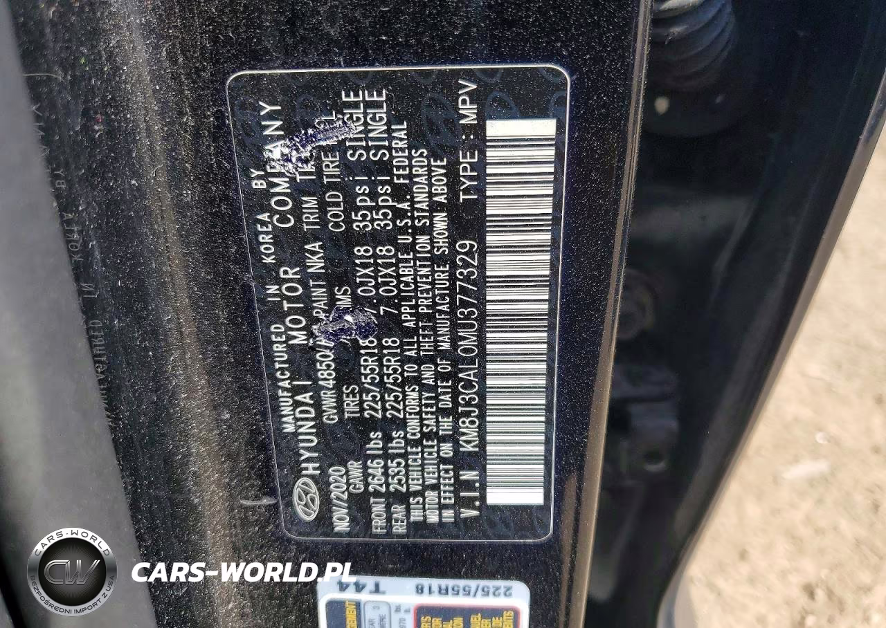 2021 Hyundai Tucson Sel VIN:KM8J3CAL0MU377329 - 13