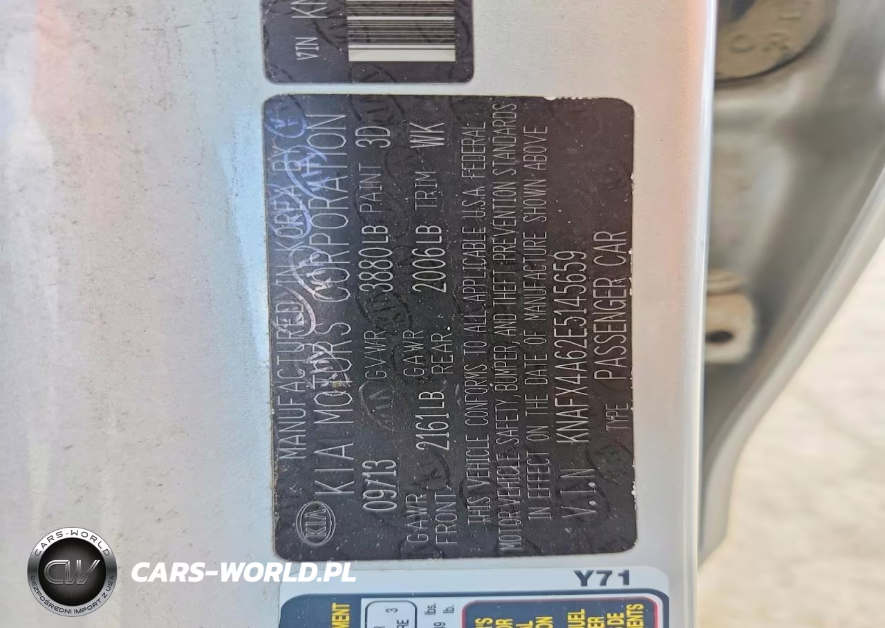 2014 Kia Forte Lx VIN:KNAFX4A62E5145659 - 12