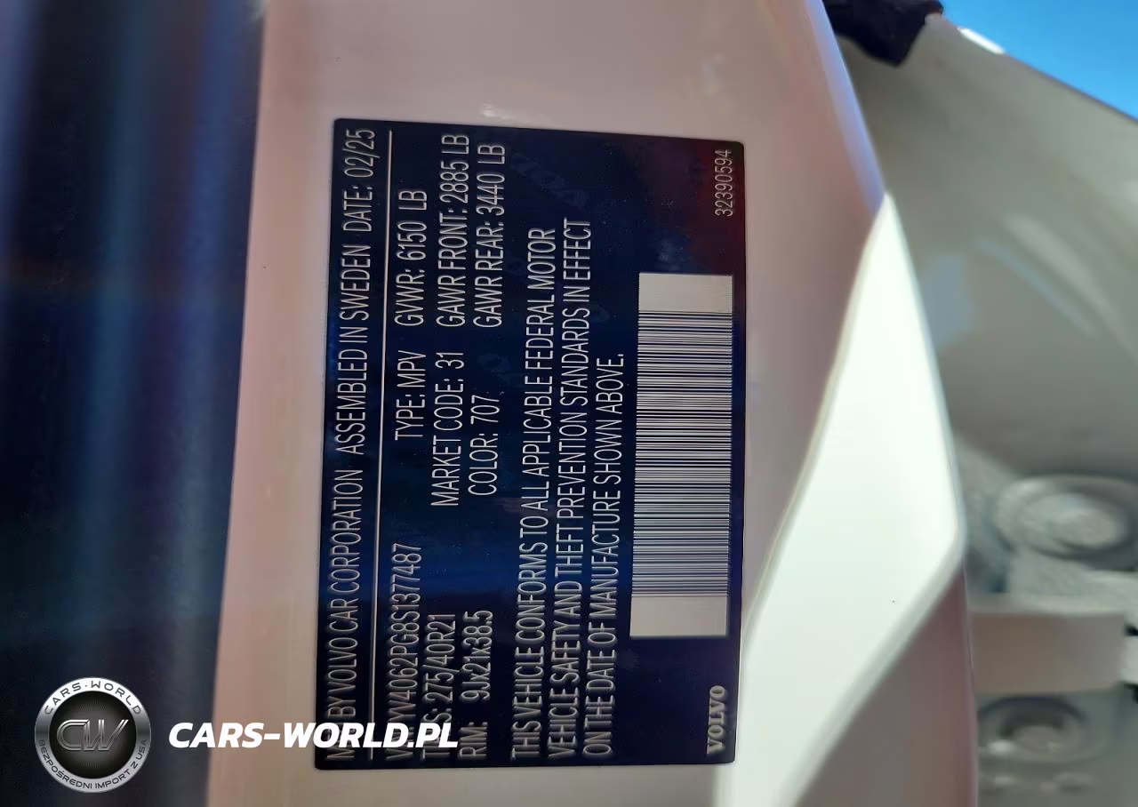 2025 Volvo Xc90 Ultra VIN:YV4062PG8S1377487 - 13
