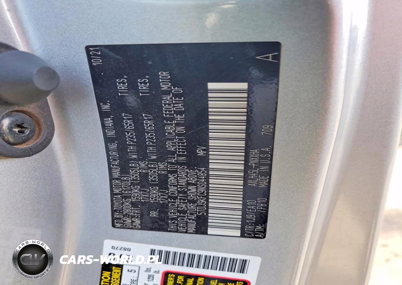 2022 Toyota Sienna Xle VIN:5TDJSKFC9NS044854 - 13