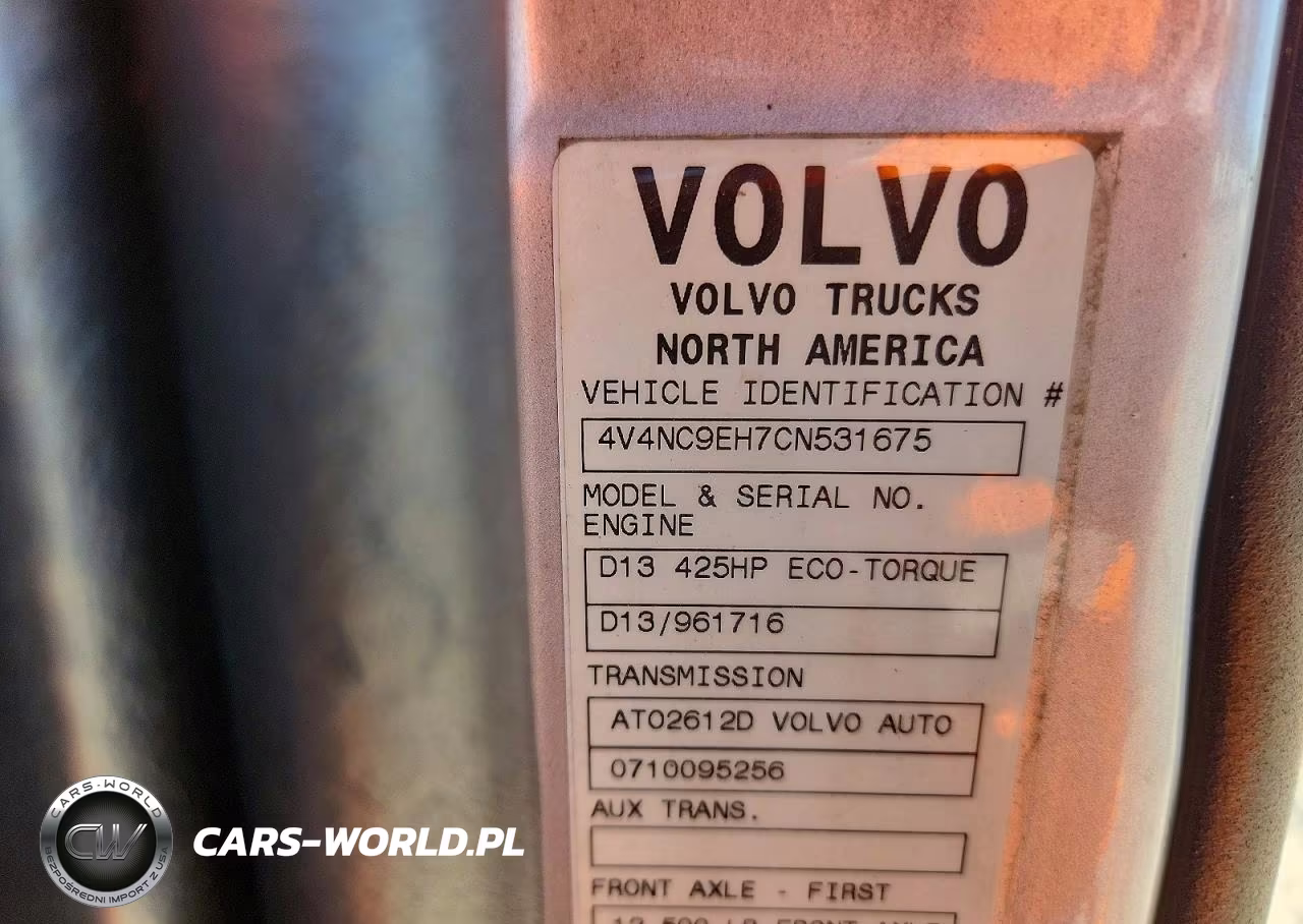 2012 Volvo Vn Vnl VIN:4V4NC9EH7CN531675 - 11