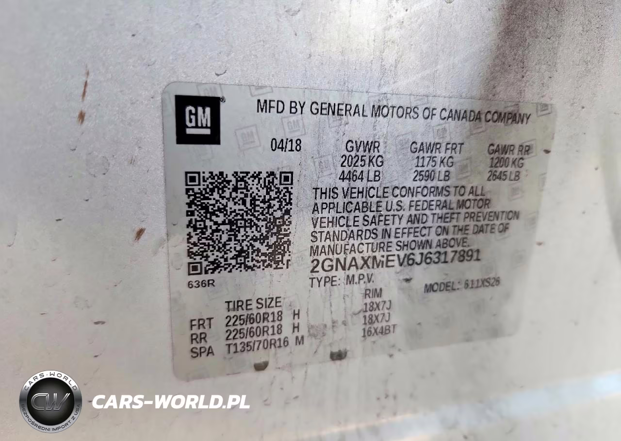 2018 Chevrolet Equinox Premier VIN:2GNAXMEV6J6317891 - 13