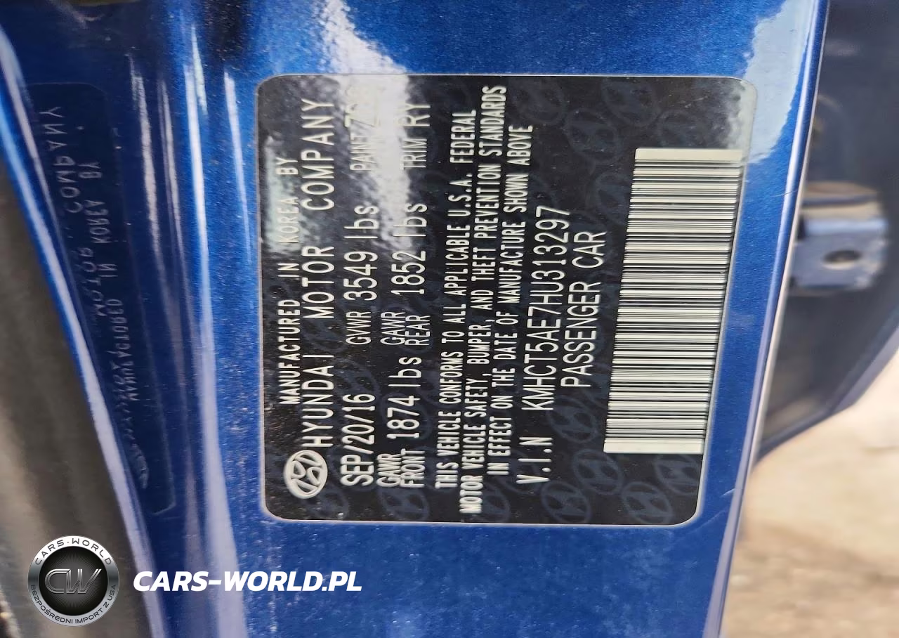 2017 Hyundai Accent Se VIN:KMHCT5AE7HU313297 - 13