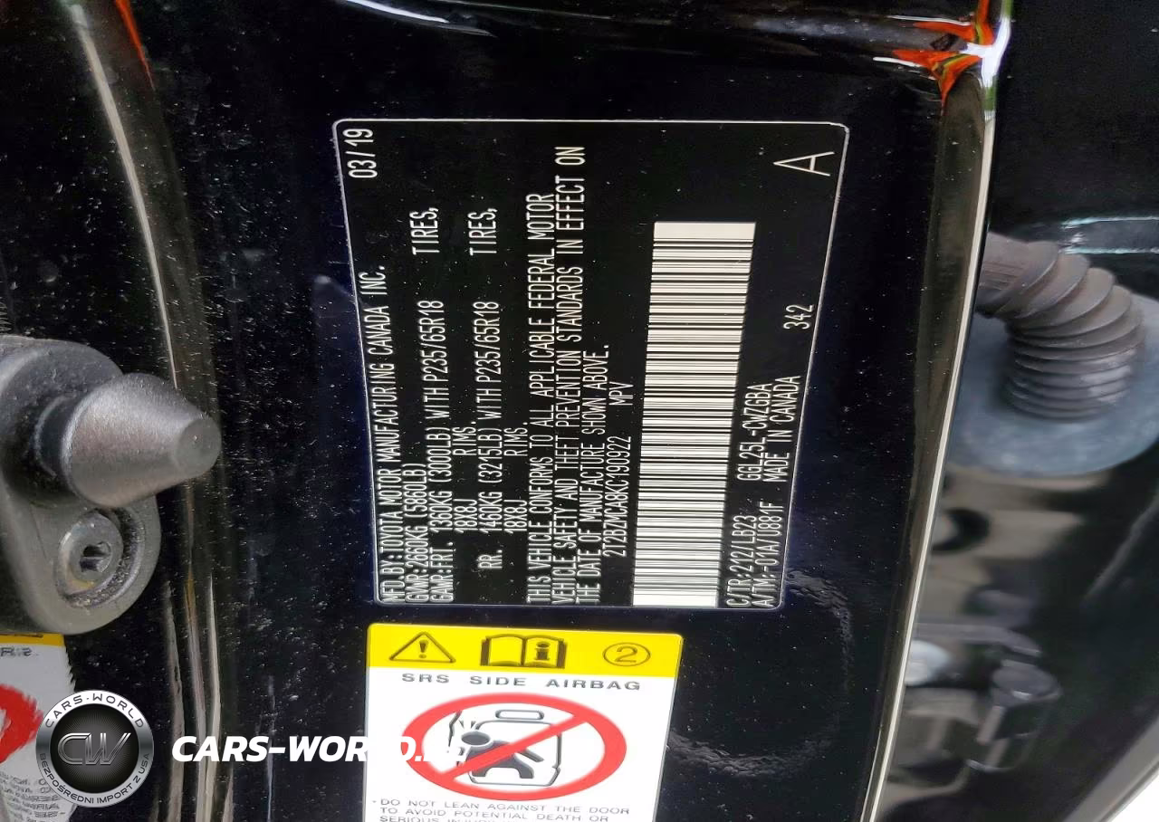 2019 Lexus Rx 350 Base VIN:2T2BZMCA8KC190922 - 13