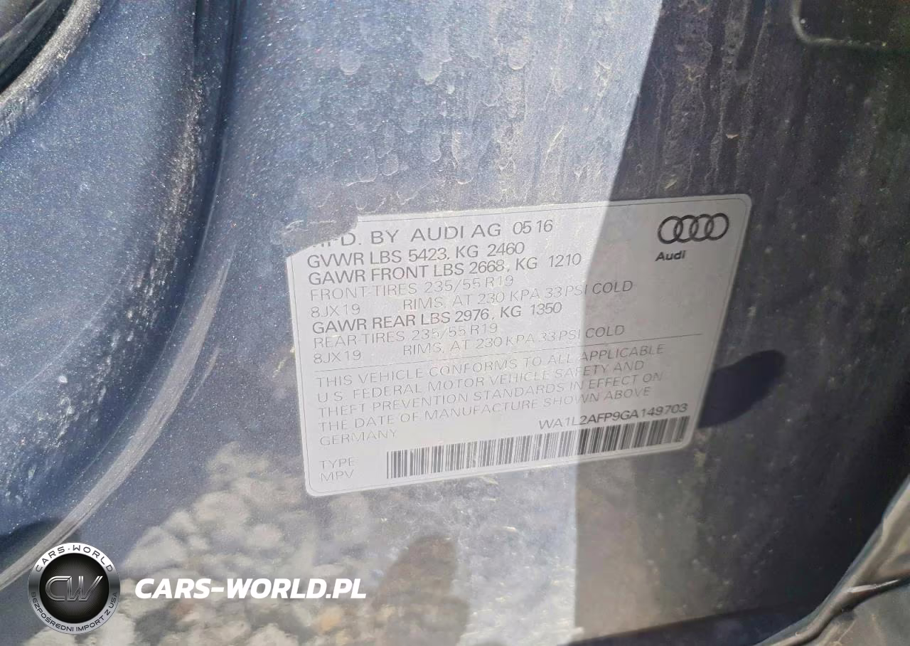 2016 Audi Q5 Premium Plus VIN:WA1L2AFP9GA149703 - 13