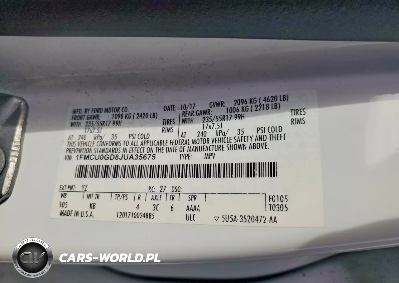 2018 Ford Escape Se VIN:1FMCU0GD8JUA35675 - 13