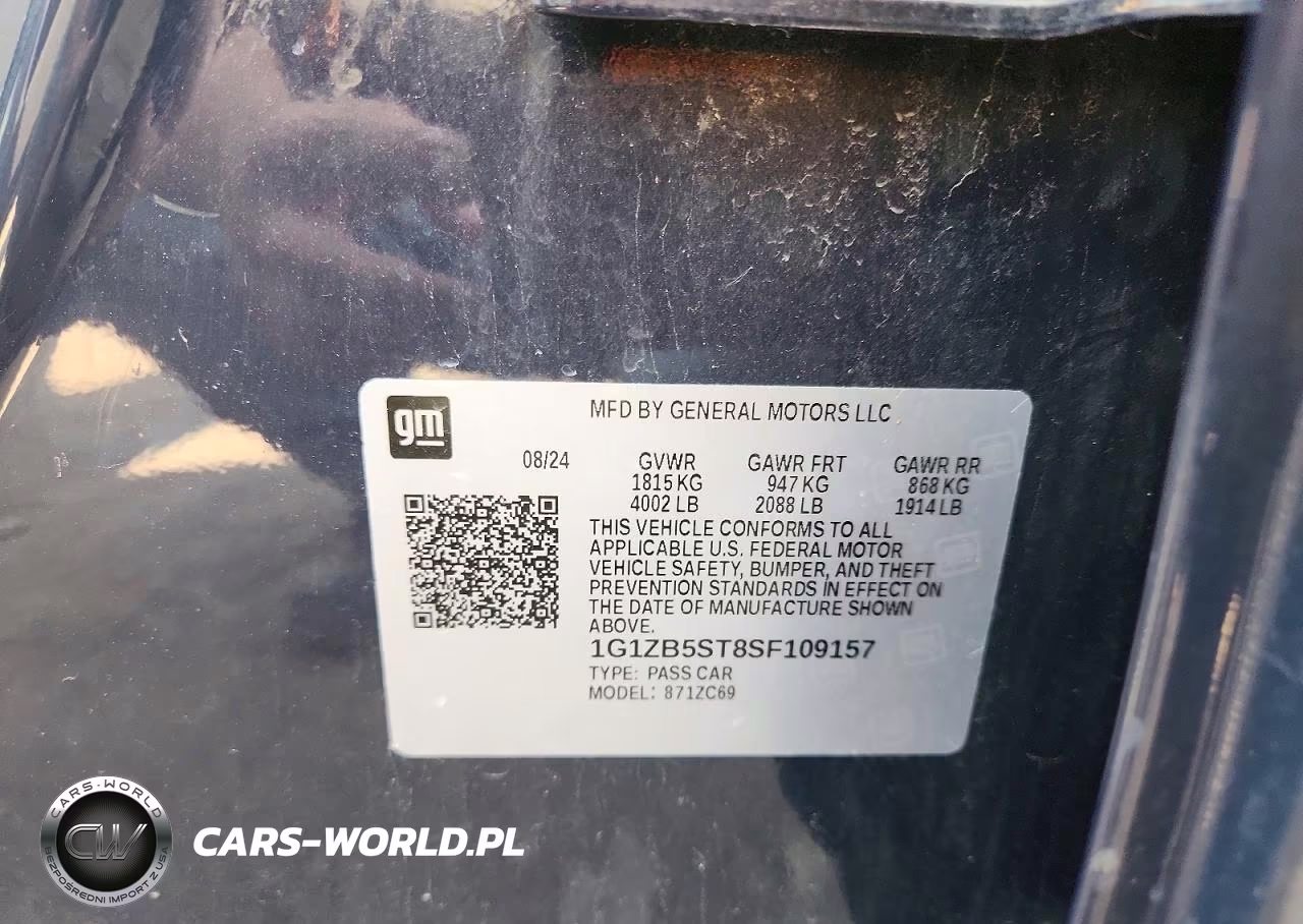 2025 Chevrolet Malibu Ls VIN:1G1ZB5ST8SF109157 - 12