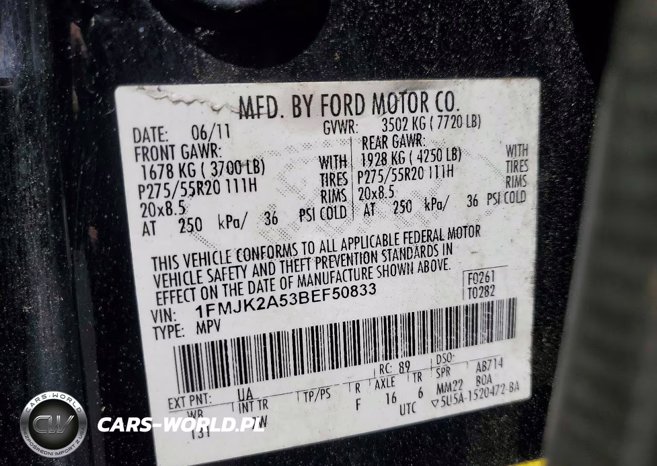 2011 Ford Expedition El Limited VIN:1FMJK2A53BEF50833 - 13