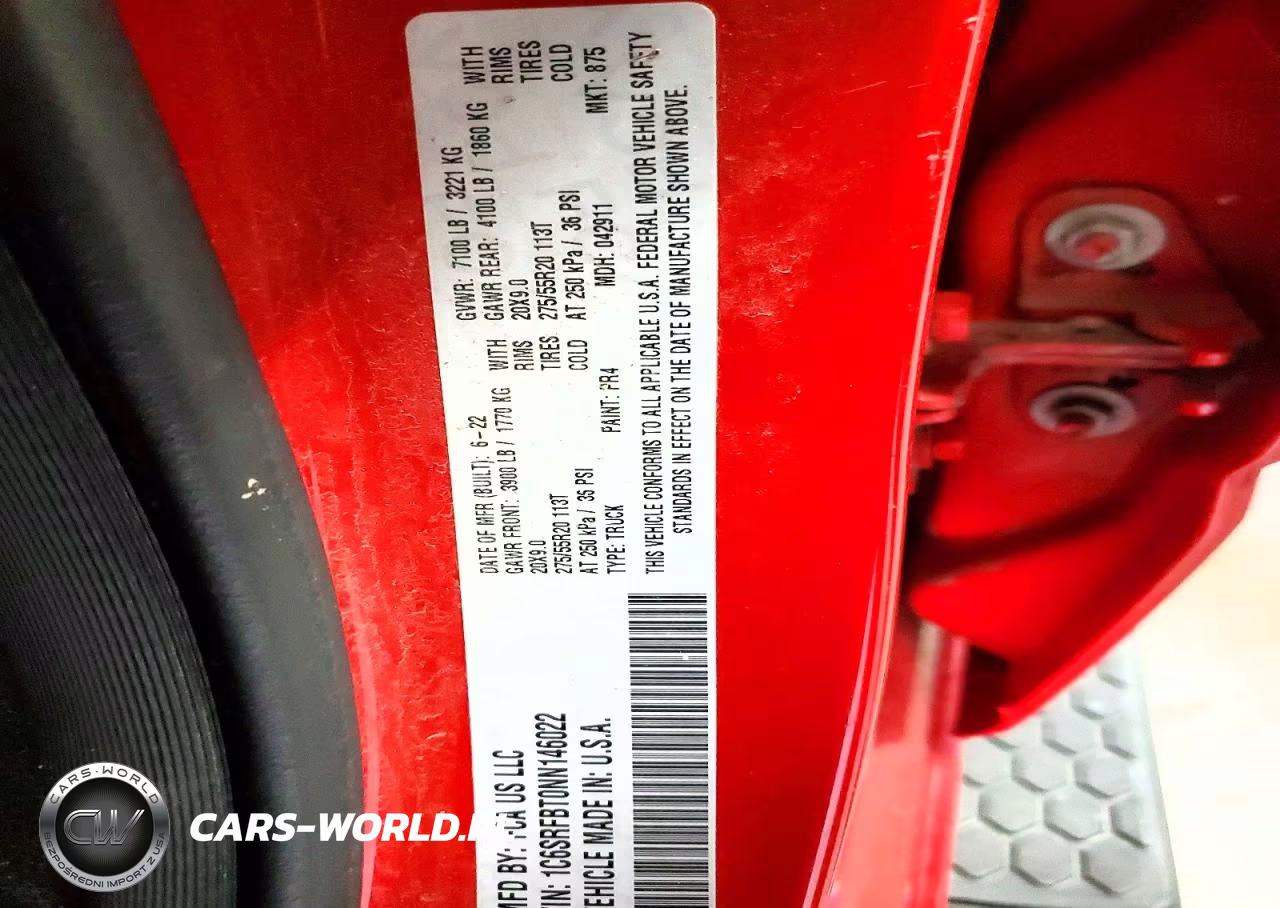 2022 Ram 1500 Big Horn VIN:1C6SRFBT0NN146022 - 13