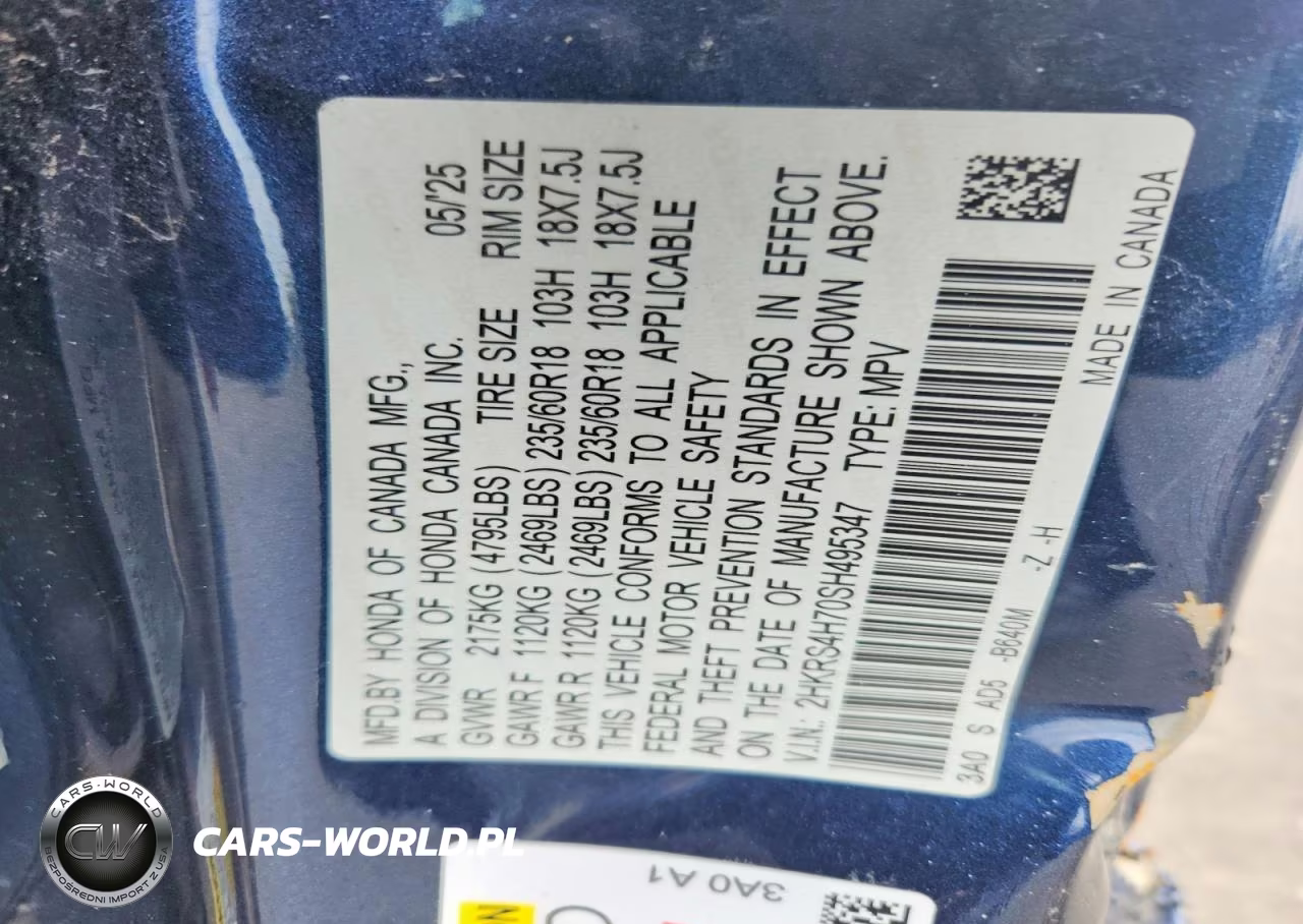 2025 Honda Cr-V Exl VIN:2HKRS4H70SH495347 - 13
