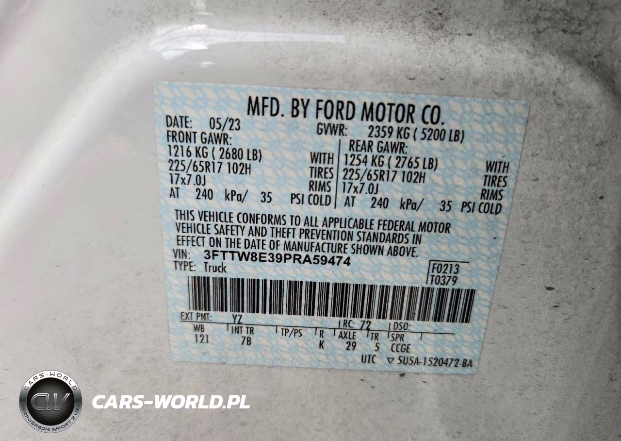 2023 Ford Maverick Xl VIN:3FTTW8E39PRA59474 - 13