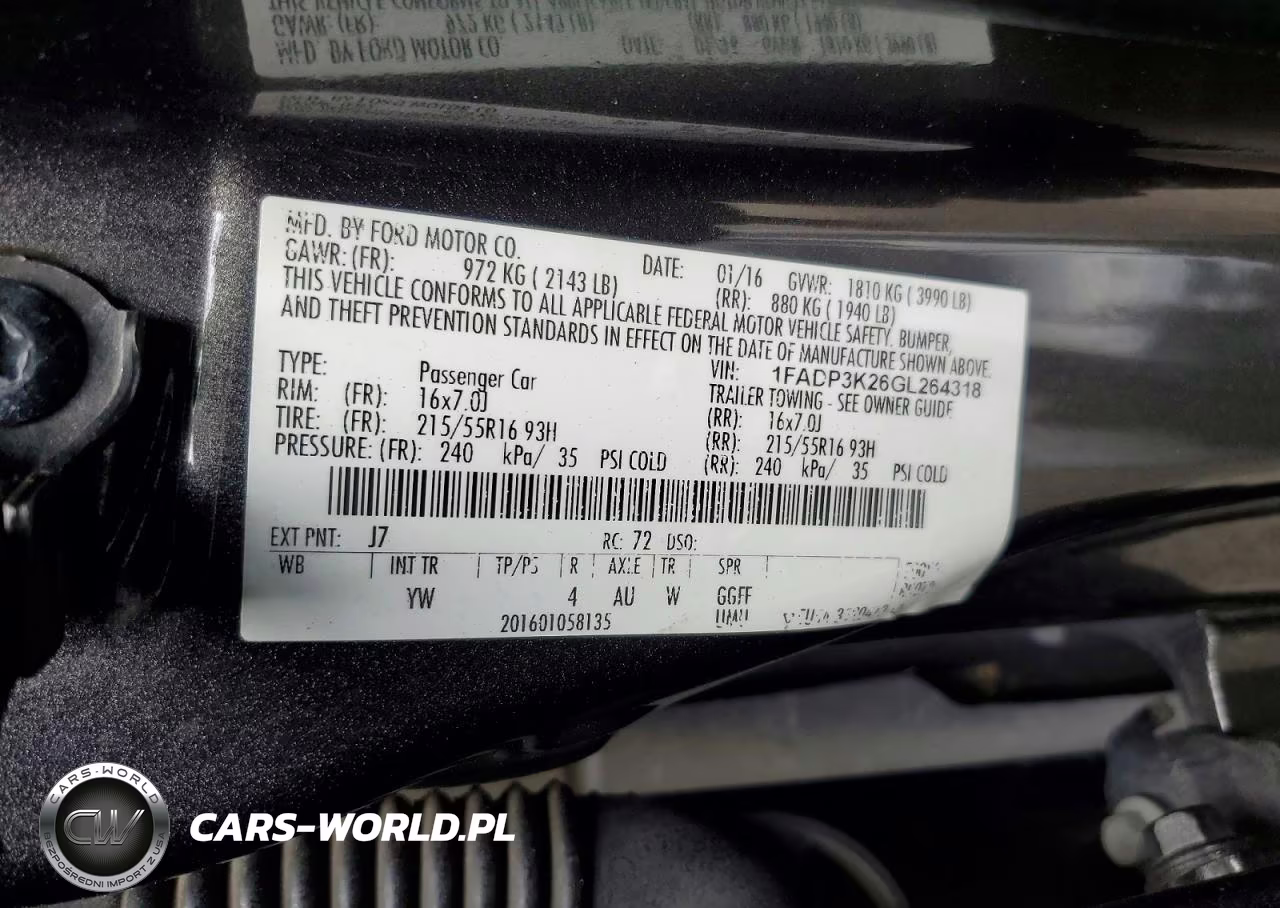 2016 Ford Focus Se VIN:1FADP3K26GL264318 - 12