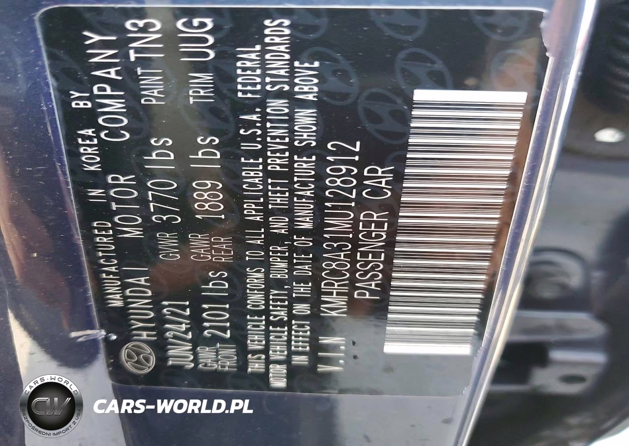 2021 Hyundai Venue Denim VIN:KMHRC8A31MU128912 - 13